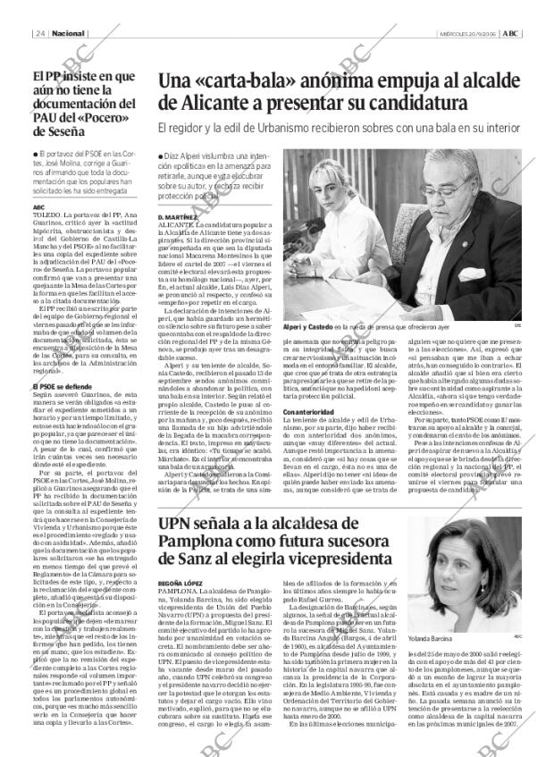 ABC MADRID 20-09-2006 página 24