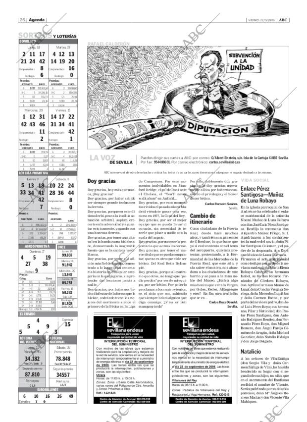 ABC SEVILLA 22-09-2006 página 26