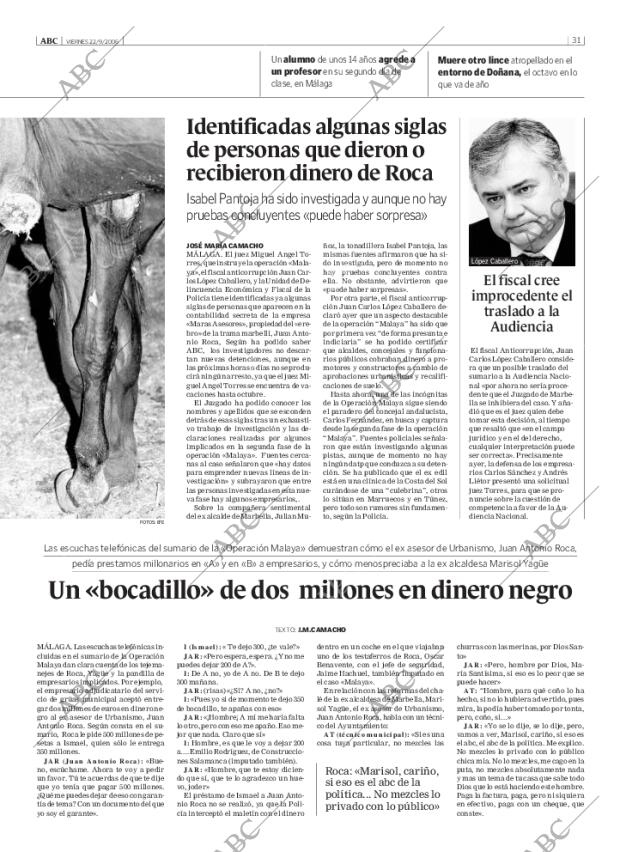 ABC SEVILLA 22-09-2006 página 31