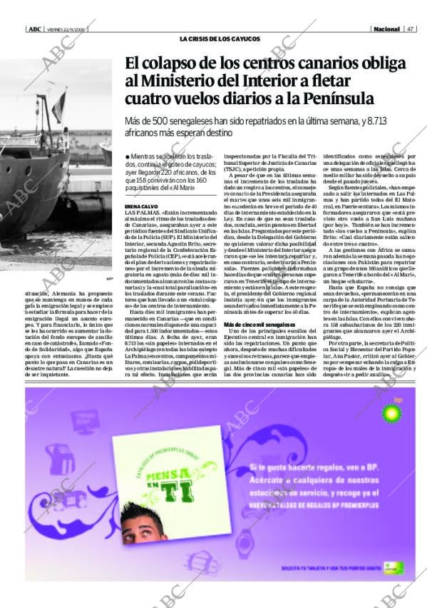 ABC SEVILLA 22-09-2006 página 47