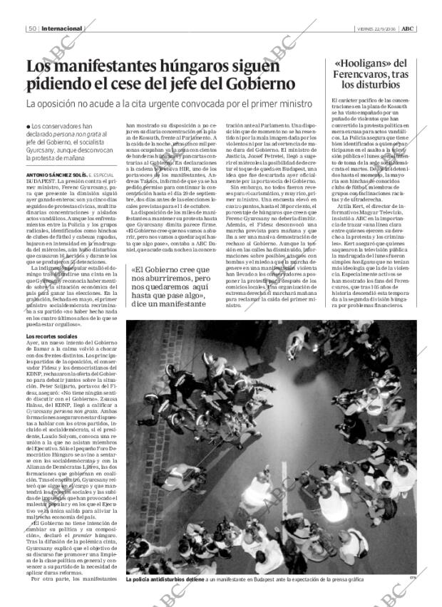 ABC SEVILLA 22-09-2006 página 50