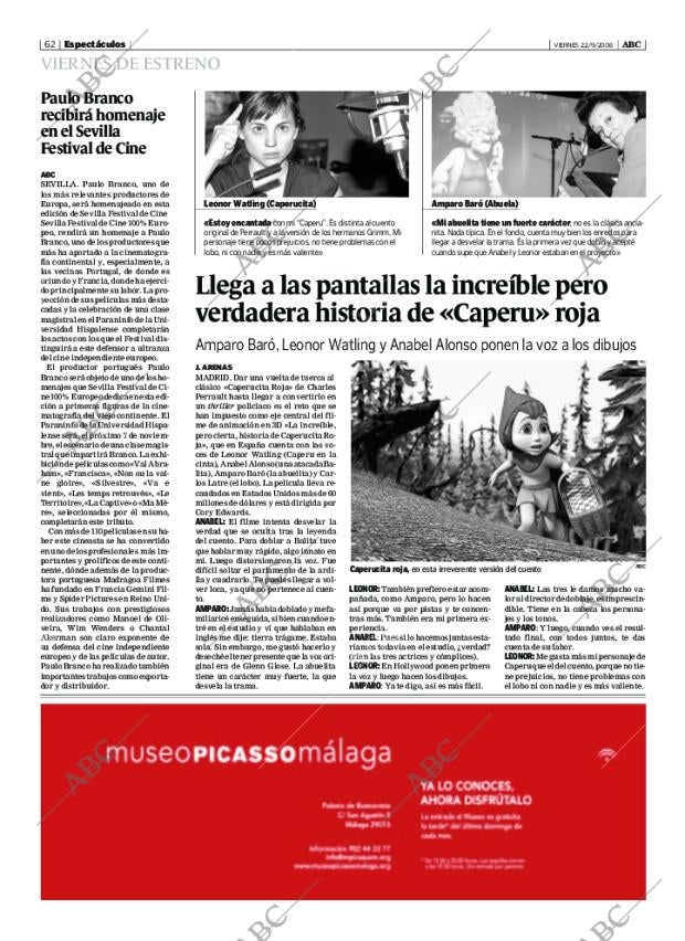 ABC SEVILLA 22-09-2006 página 62