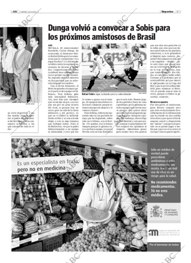 ABC SEVILLA 22-09-2006 página 97