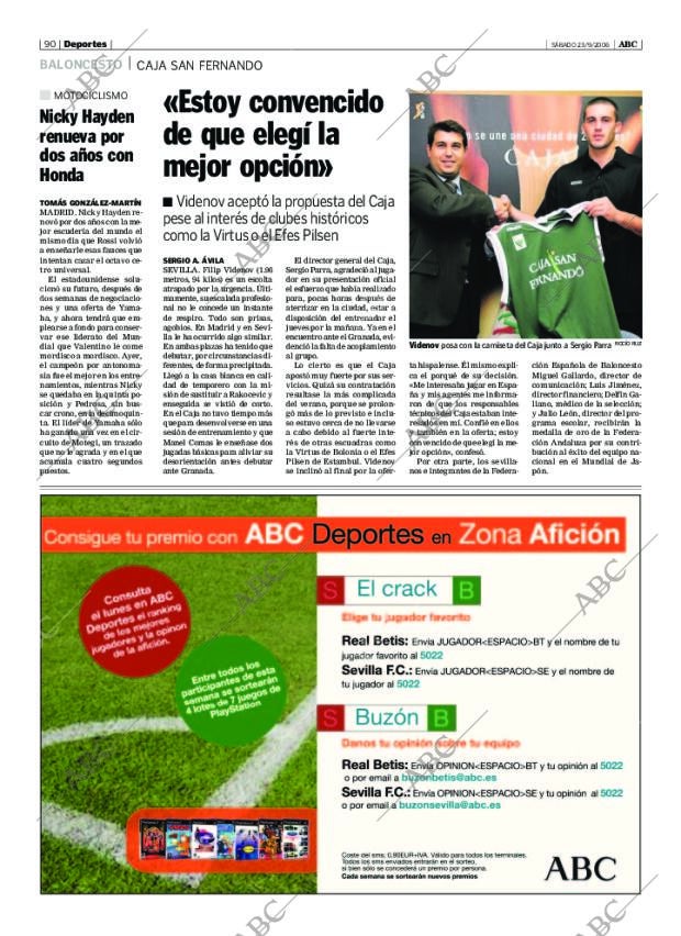 ABC SEVILLA 23-09-2006 página 106