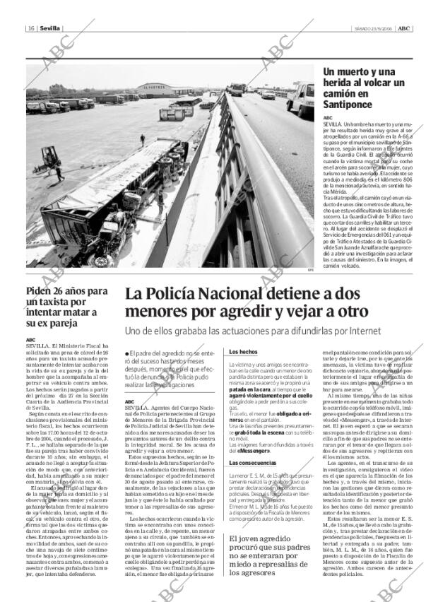 ABC SEVILLA 23-09-2006 página 16