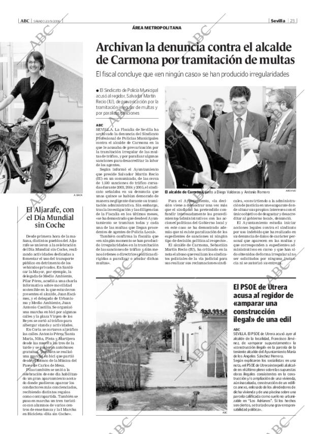 ABC SEVILLA 23-09-2006 página 23