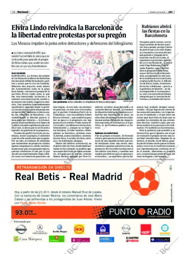 ABC SEVILLA 23-09-2006 página 38
