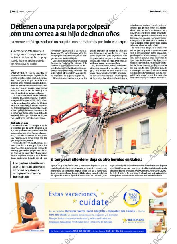 ABC SEVILLA 23-09-2006 página 43