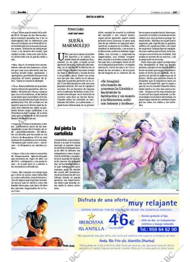 ABC SEVILLA 24-09-2006 página 22