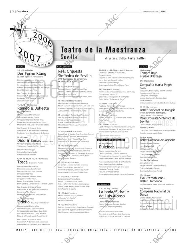 ABC SEVILLA 24-09-2006 página 74