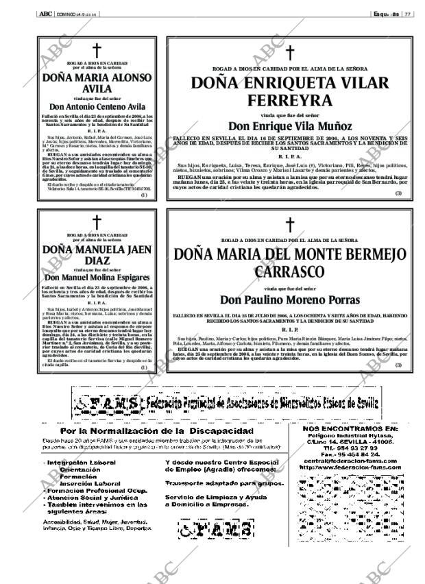 ABC SEVILLA 24-09-2006 página 77