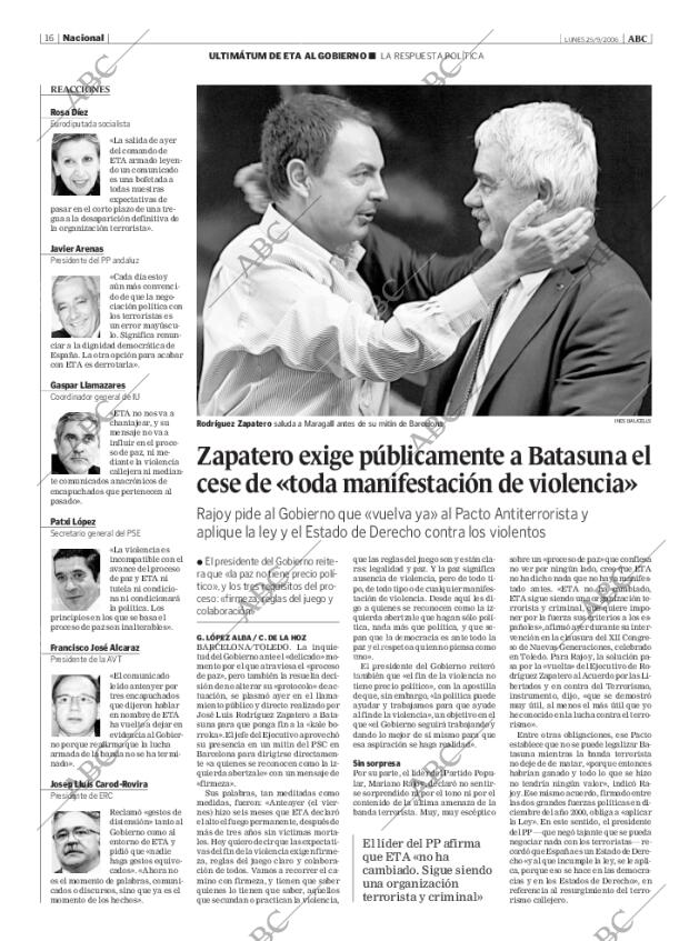 ABC MADRID 25-09-2006 página 16