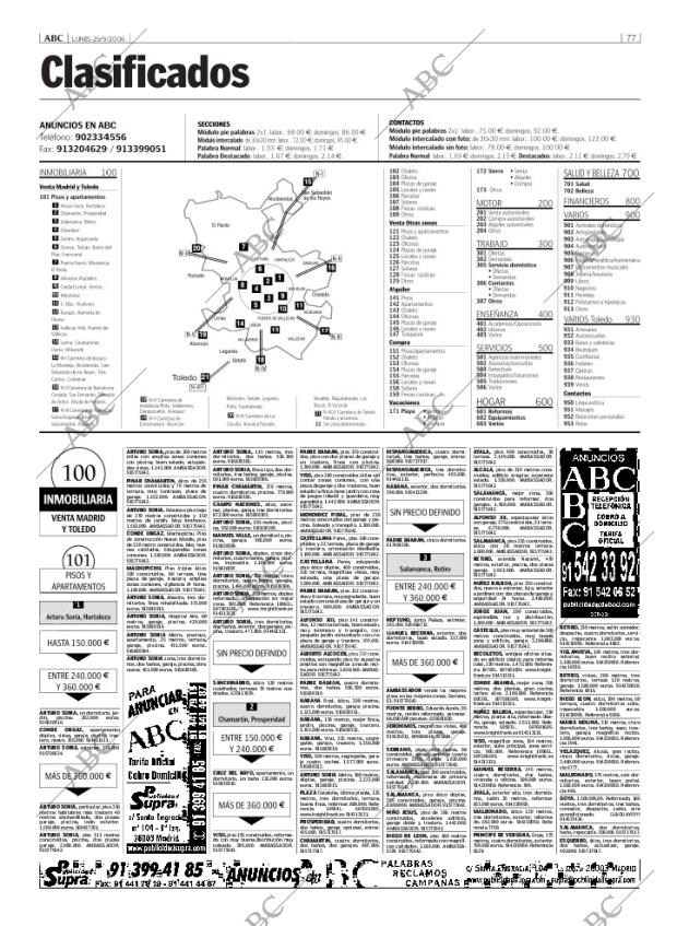 ABC MADRID 25-09-2006 página 77