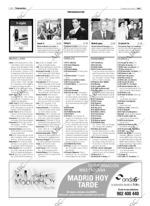 ABC MADRID 26-09-2006 página 106