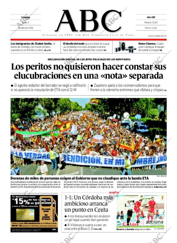 ABC CORDOBA 02-10-2006 página 1