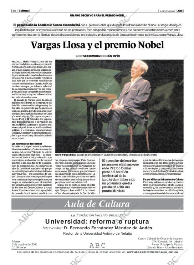 ABC MADRID 02-10-2006 página 56