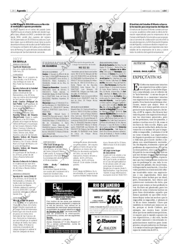 ABC SEVILLA 04-10-2006 página 28