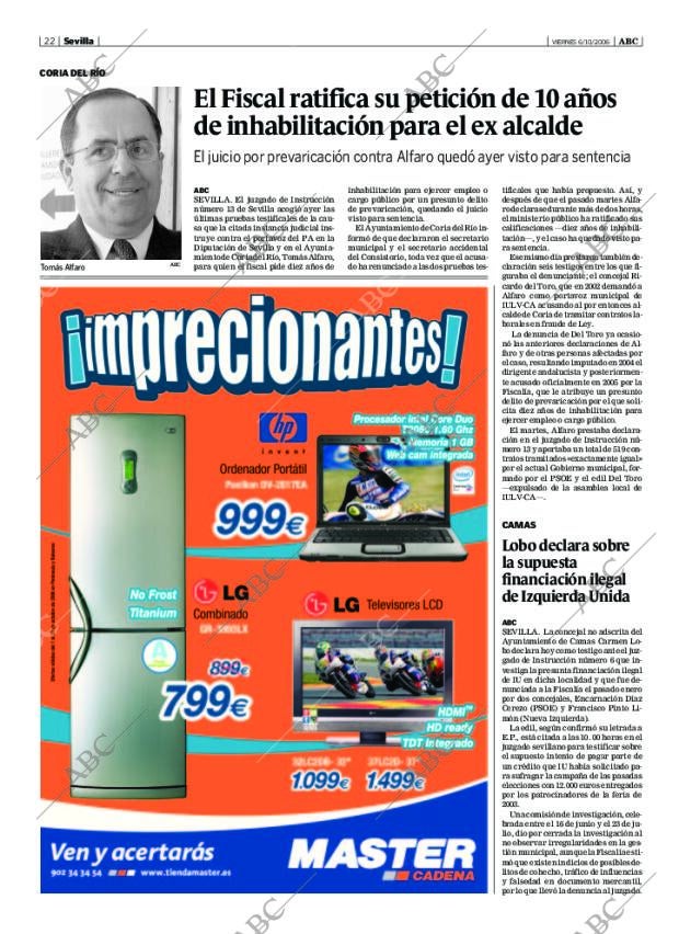 ABC SEVILLA 06-10-2006 página 22
