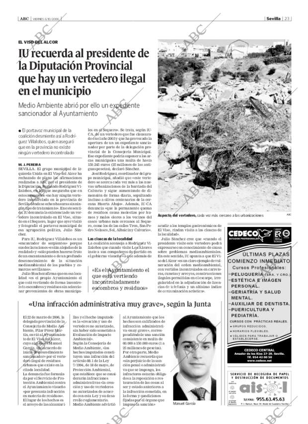 ABC SEVILLA 06-10-2006 página 23