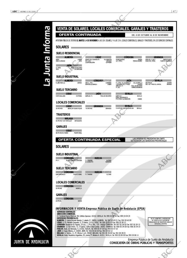 ABC SEVILLA 06-10-2006 página 47