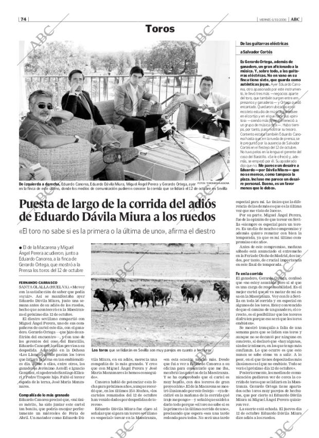 ABC SEVILLA 06-10-2006 página 74