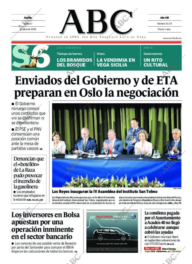 ABC SEVILLA 07-10-2006 página 1
