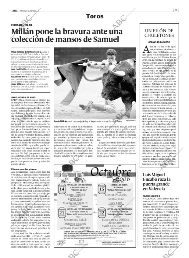 ABC MADRID 10-10-2006 página 69