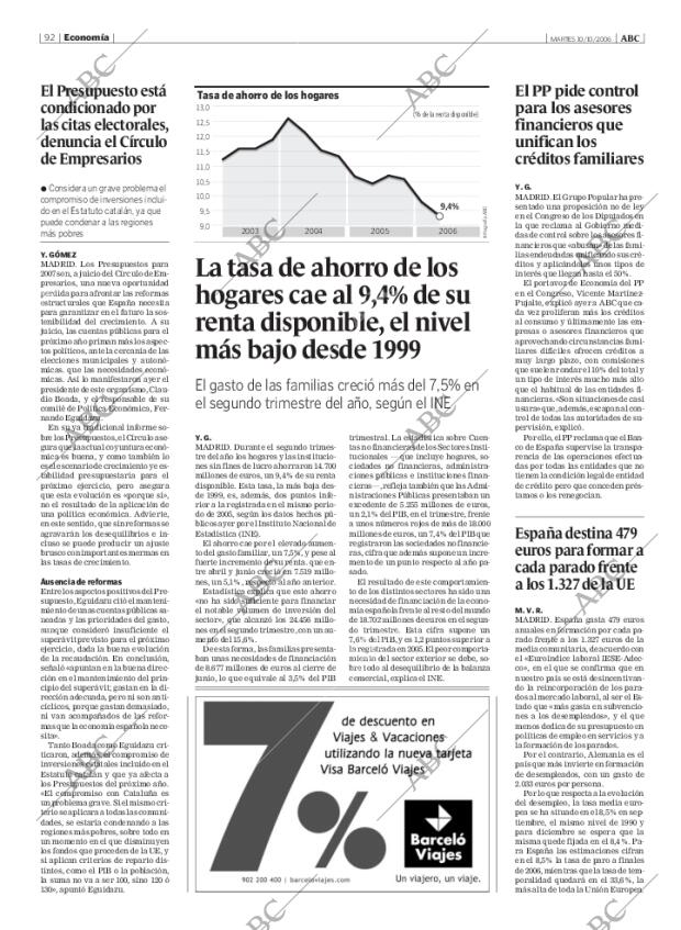 ABC MADRID 10-10-2006 página 92