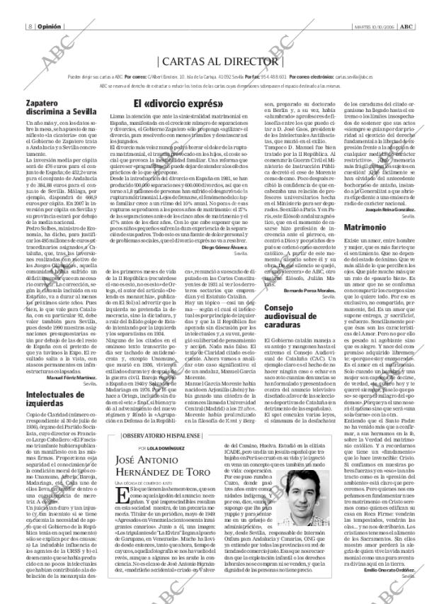 ABC SEVILLA 10-10-2006 página 8