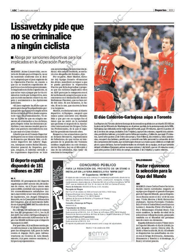 ABC MADRID 11-10-2006 página 103