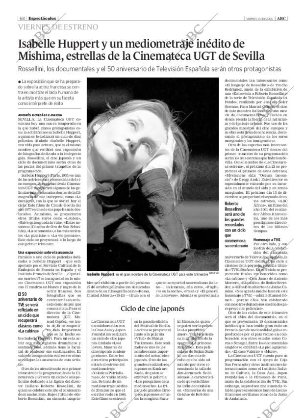 ABC SEVILLA 13-10-2006 página 68
