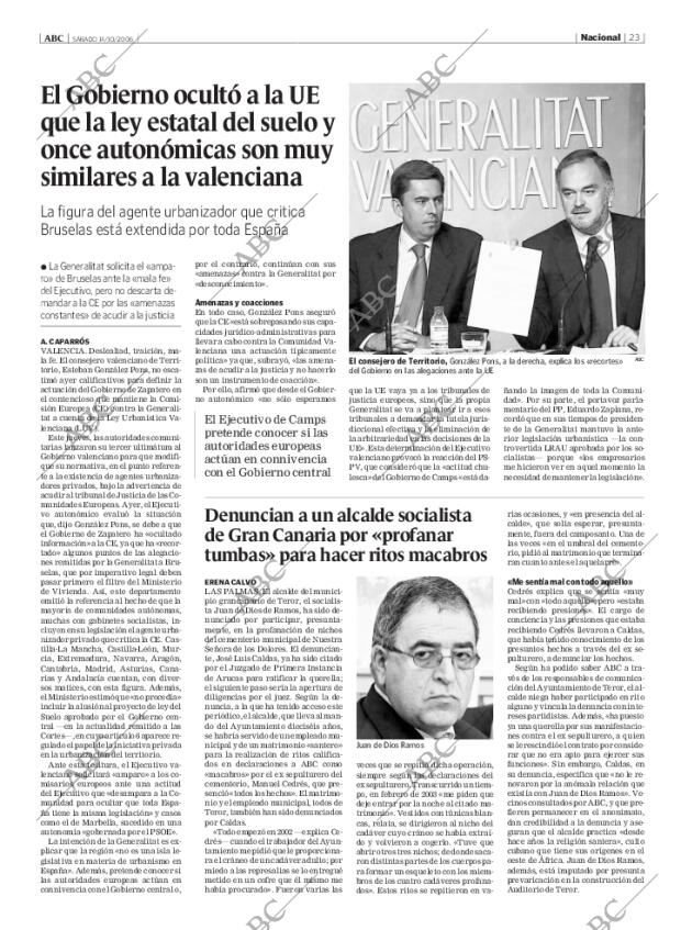 ABC MADRID 14-10-2006 página 23