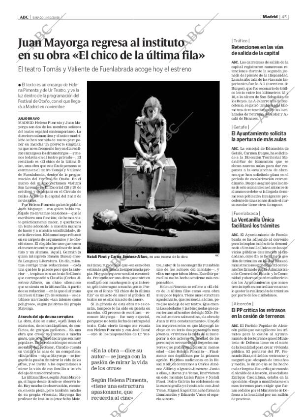 ABC MADRID 14-10-2006 página 45