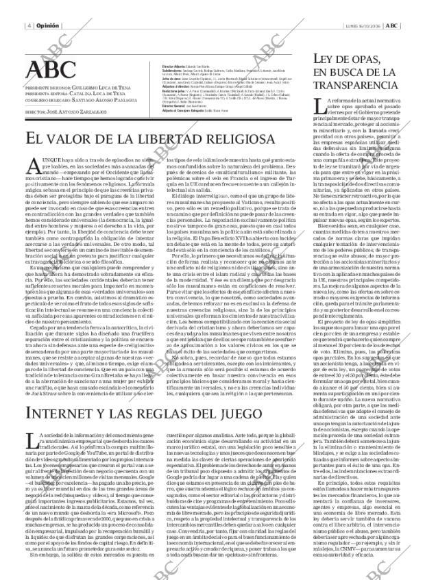 ABC MADRID 16-10-2006 página 4