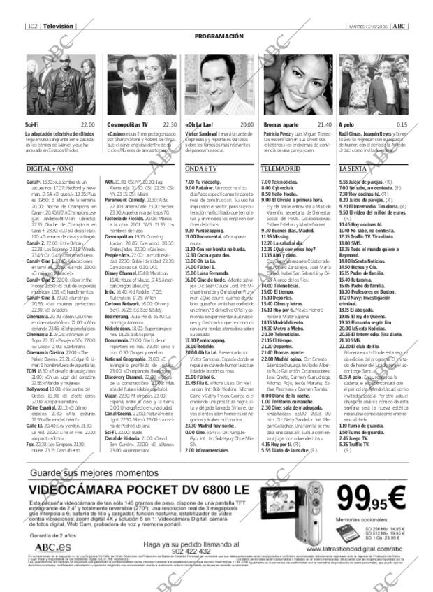 ABC MADRID 17-10-2006 página 102