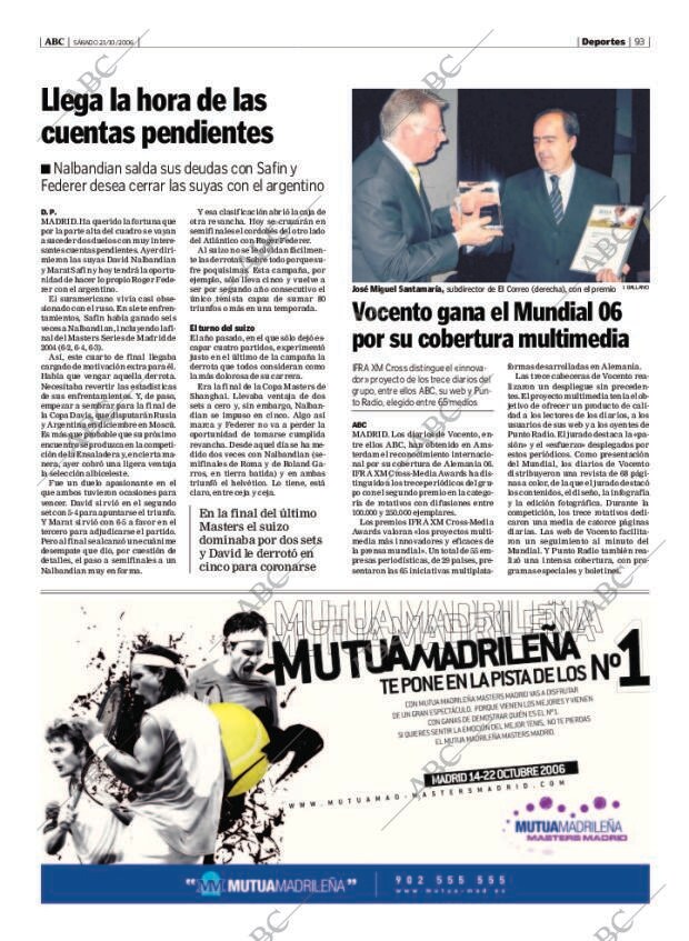 ABC MADRID 21-10-2006 página 109