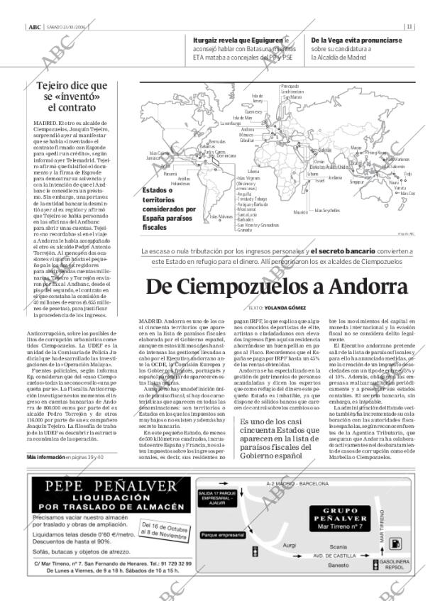 ABC MADRID 21-10-2006 página 11