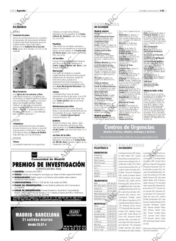 ABC MADRID 22-10-2006 página 44