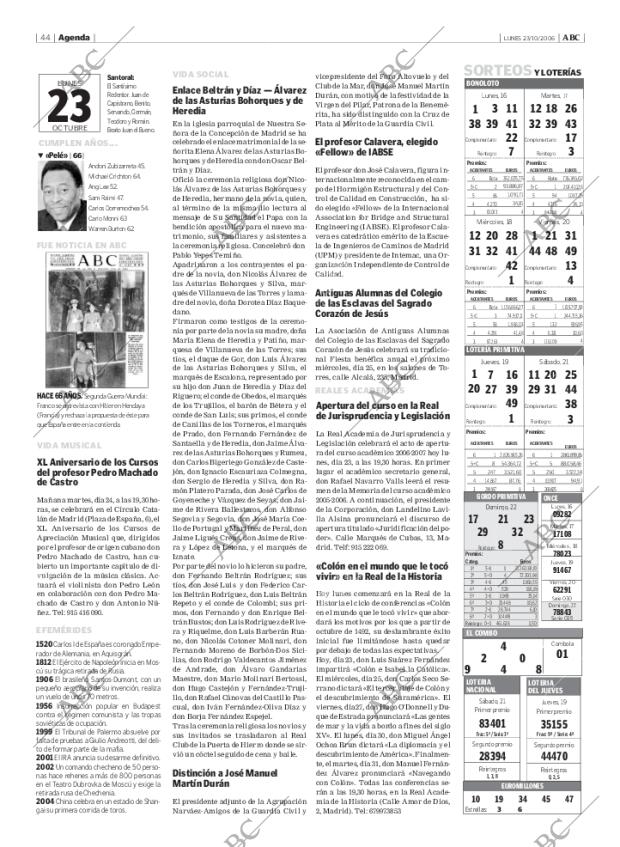 ABC MADRID 23-10-2006 página 44