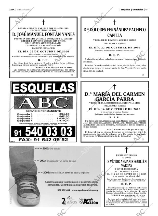 ABC MADRID 23-10-2006 página 67