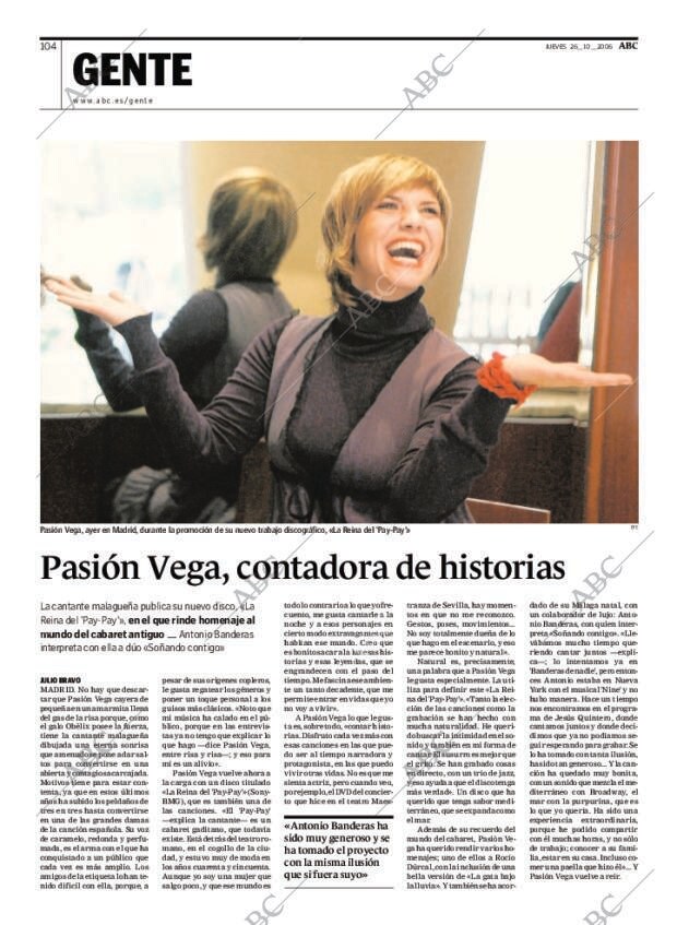 ABC MADRID 26-10-2006 página 104