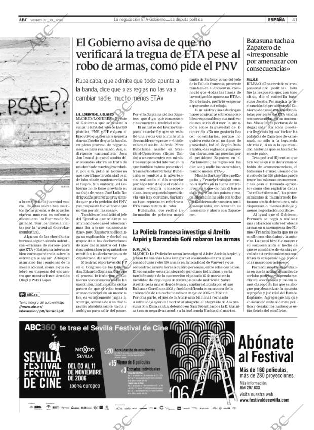 ABC SEVILLA 27-10-2006 página 41