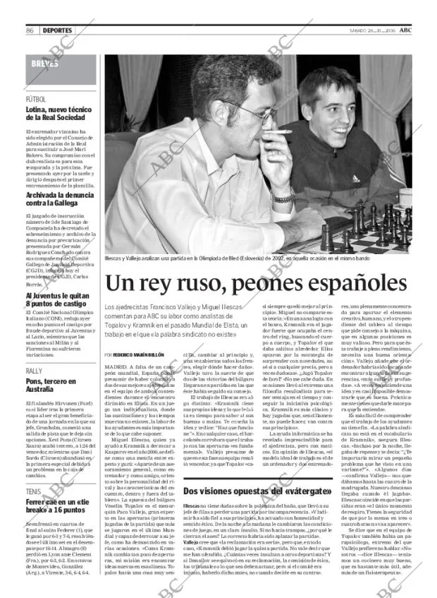 ABC MADRID 28-10-2006 página 106