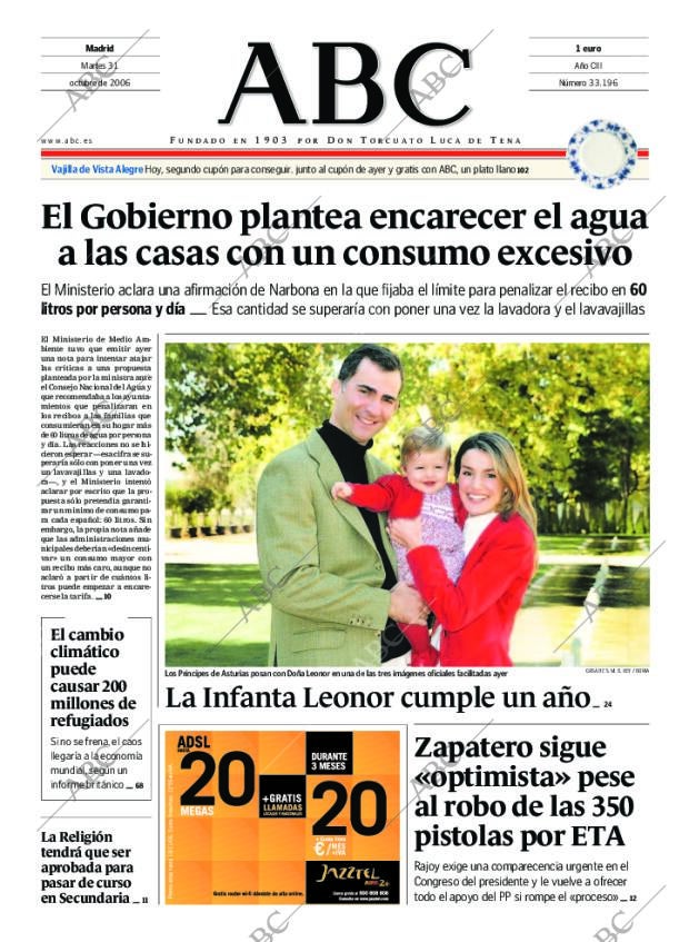 ABC MADRID 31-10-2006 página 1