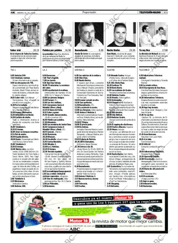 ABC MADRID 31-10-2006 página 103