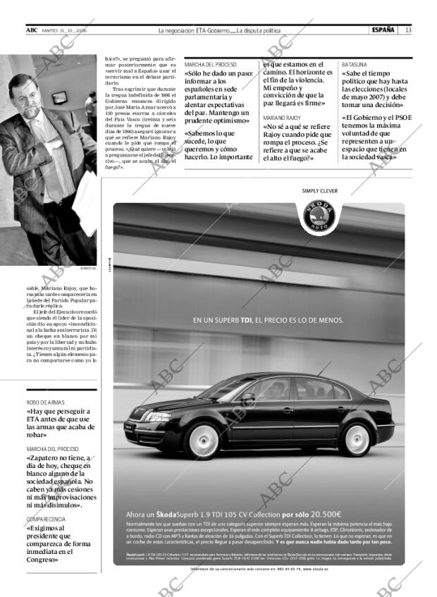 ABC MADRID 31-10-2006 página 13