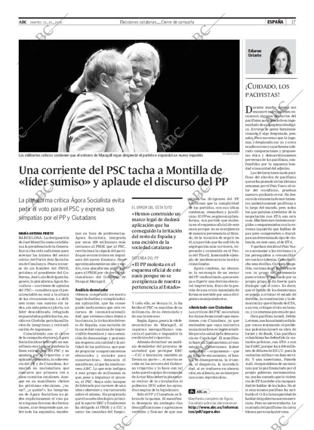ABC MADRID 31-10-2006 página 17