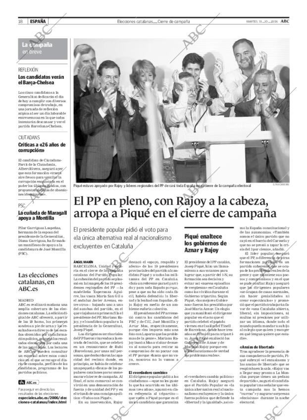 ABC MADRID 31-10-2006 página 18