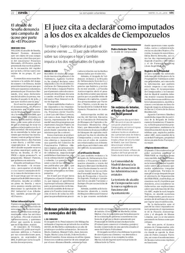ABC MADRID 31-10-2006 página 22