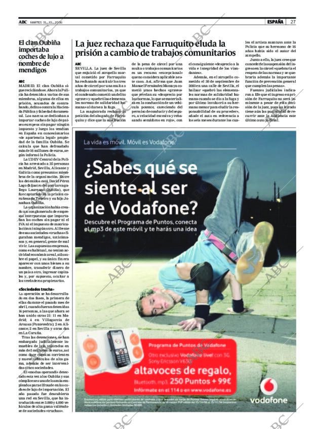 ABC MADRID 31-10-2006 página 27